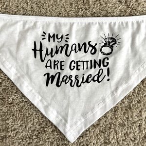 Engagement announcement Dog Bandanna